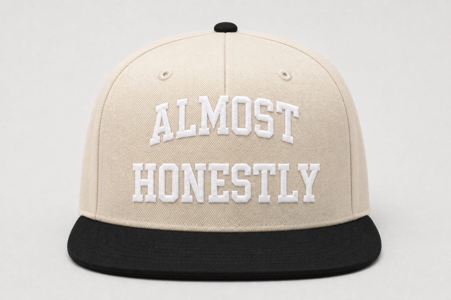 Almost Honestly Staple Hat - Cream/Black