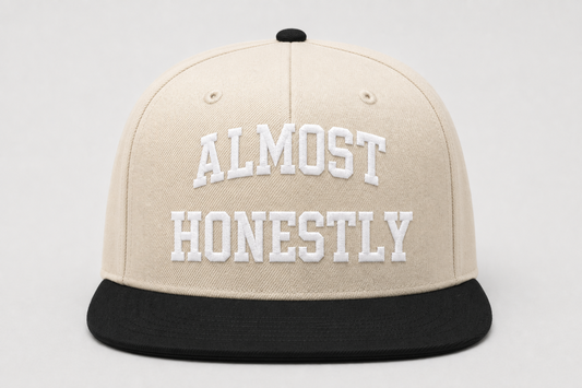 Almost Honestly Staple Hat - Cream/Black