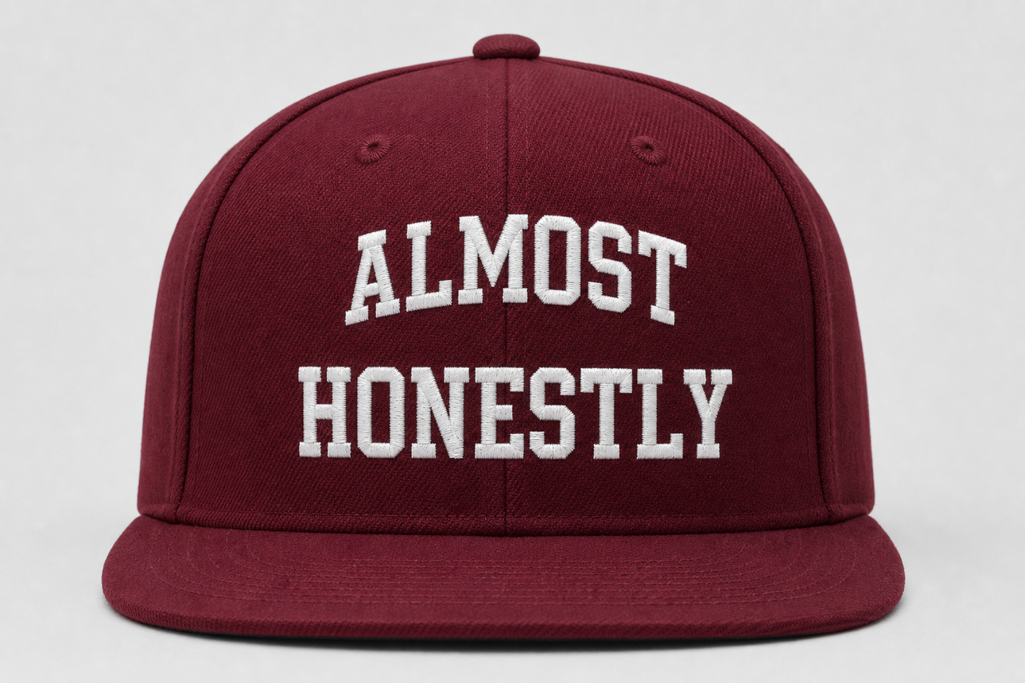 Almost Honestly Staple Hat - Maroon