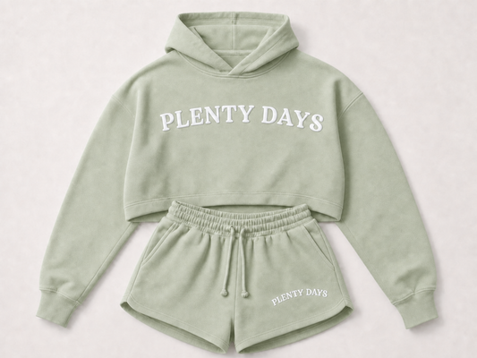 Plenty Days Crop Set - Sage