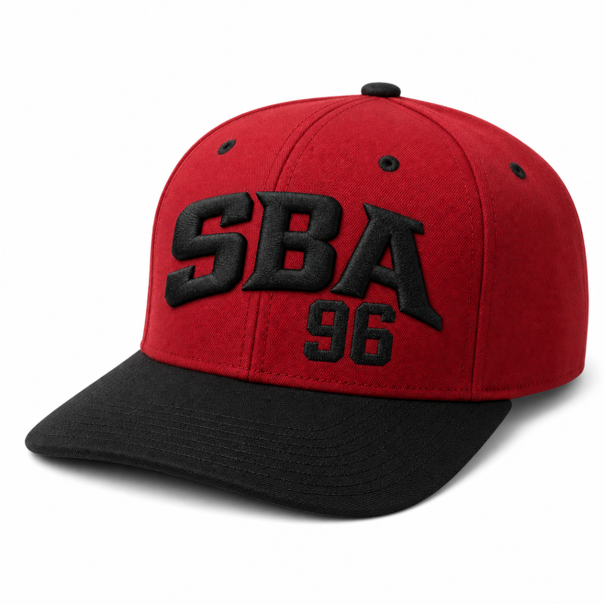 SBA 96 Snapback - Red/Black